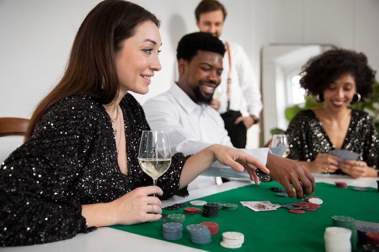 ransjitu slot multilingual live dealers at baccarat table